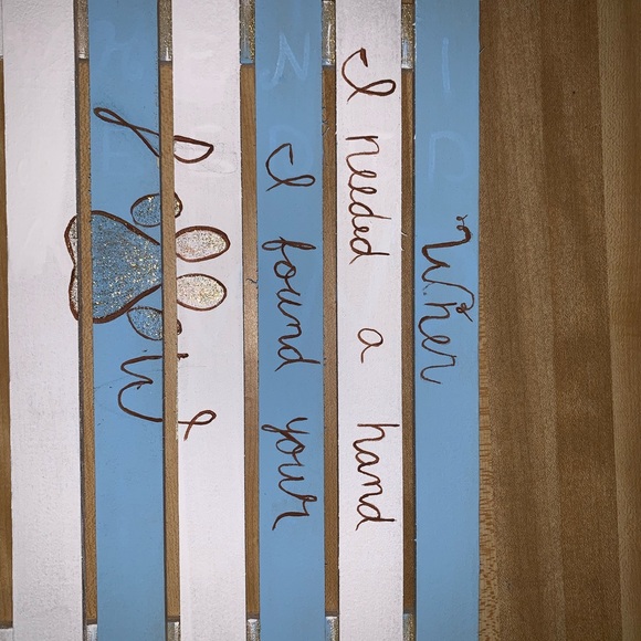 Dog print wooden plaques - Picture 2 of 2